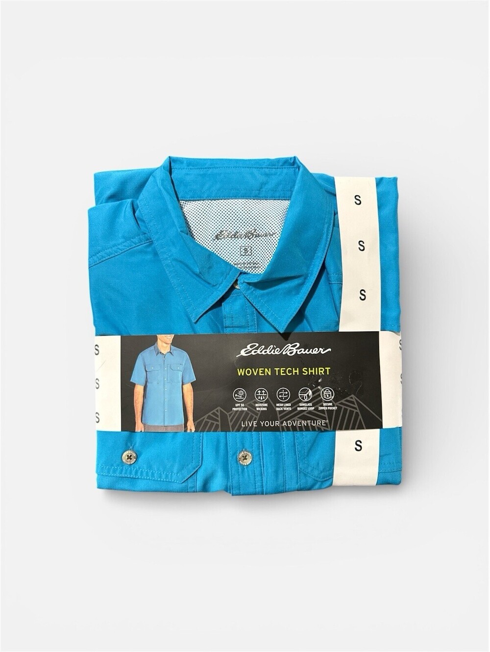 Eddie Bauer‎ Woven Tech Shirt Size Small NWT